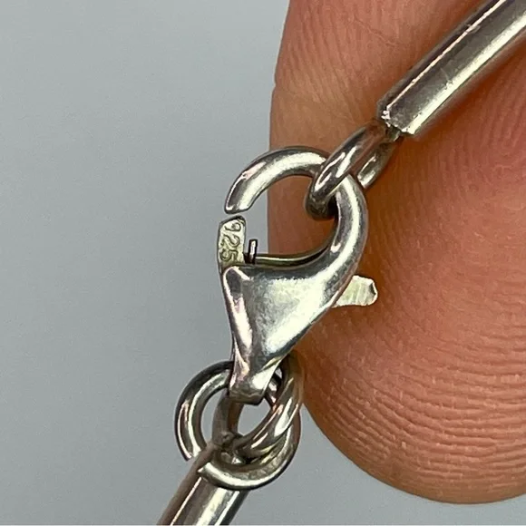 Artisan-Made Sterling Silver & Baltic Amber ‘Space’ Necklace - Picture 11 of 13